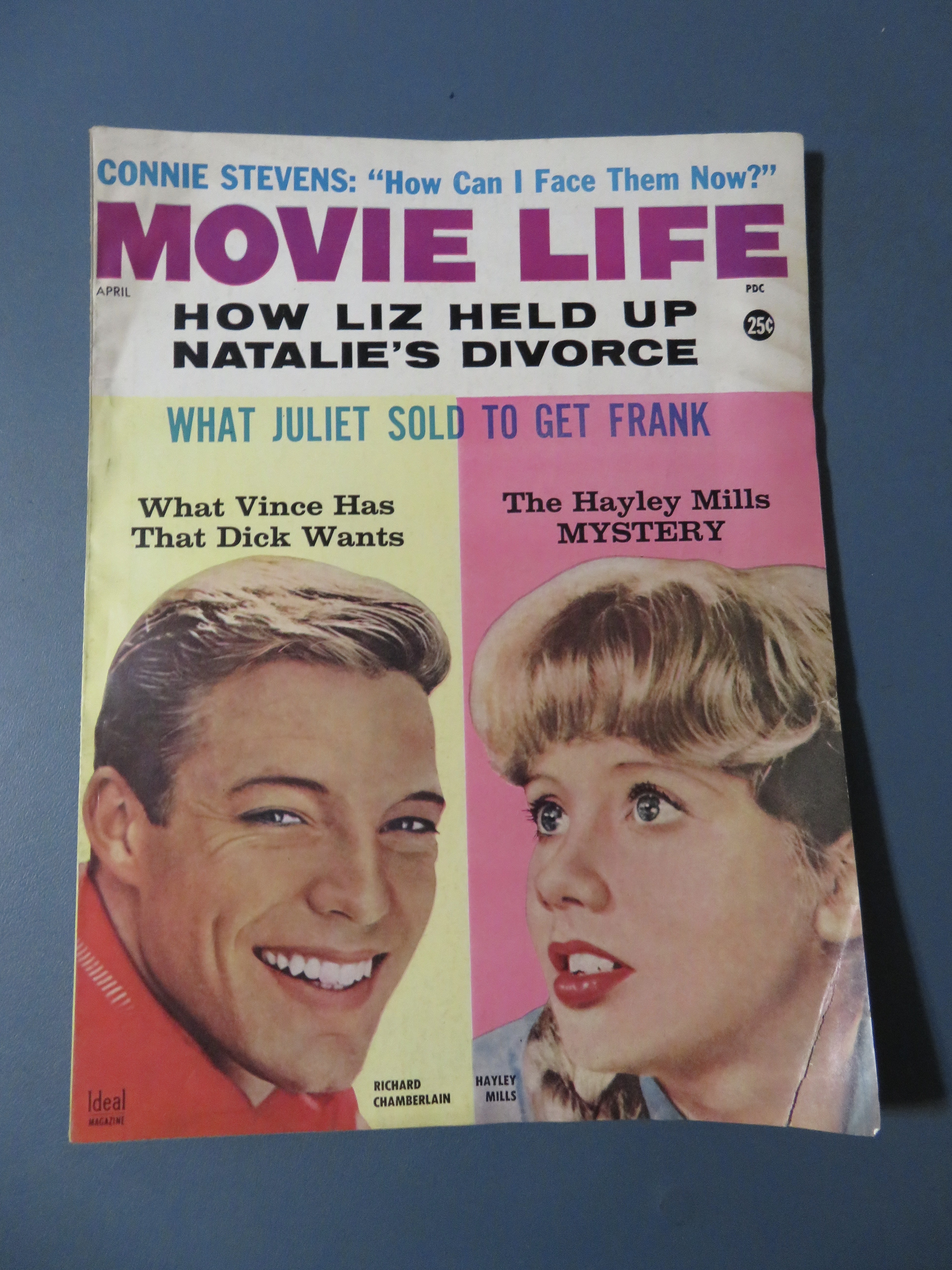 Movie Life Magazine 1962 Richard C & Hayley M
