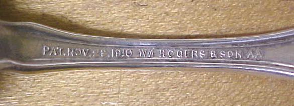Orange Blossom Cold Meat Fork Rogers Silverplate 1910