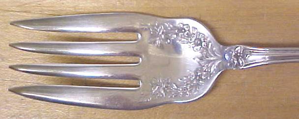 Orange Blossom Cold Meat Fork Rogers Silverplate 1910