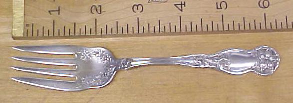Orange Blossom Cold Meat Fork Rogers Silverplate 1910