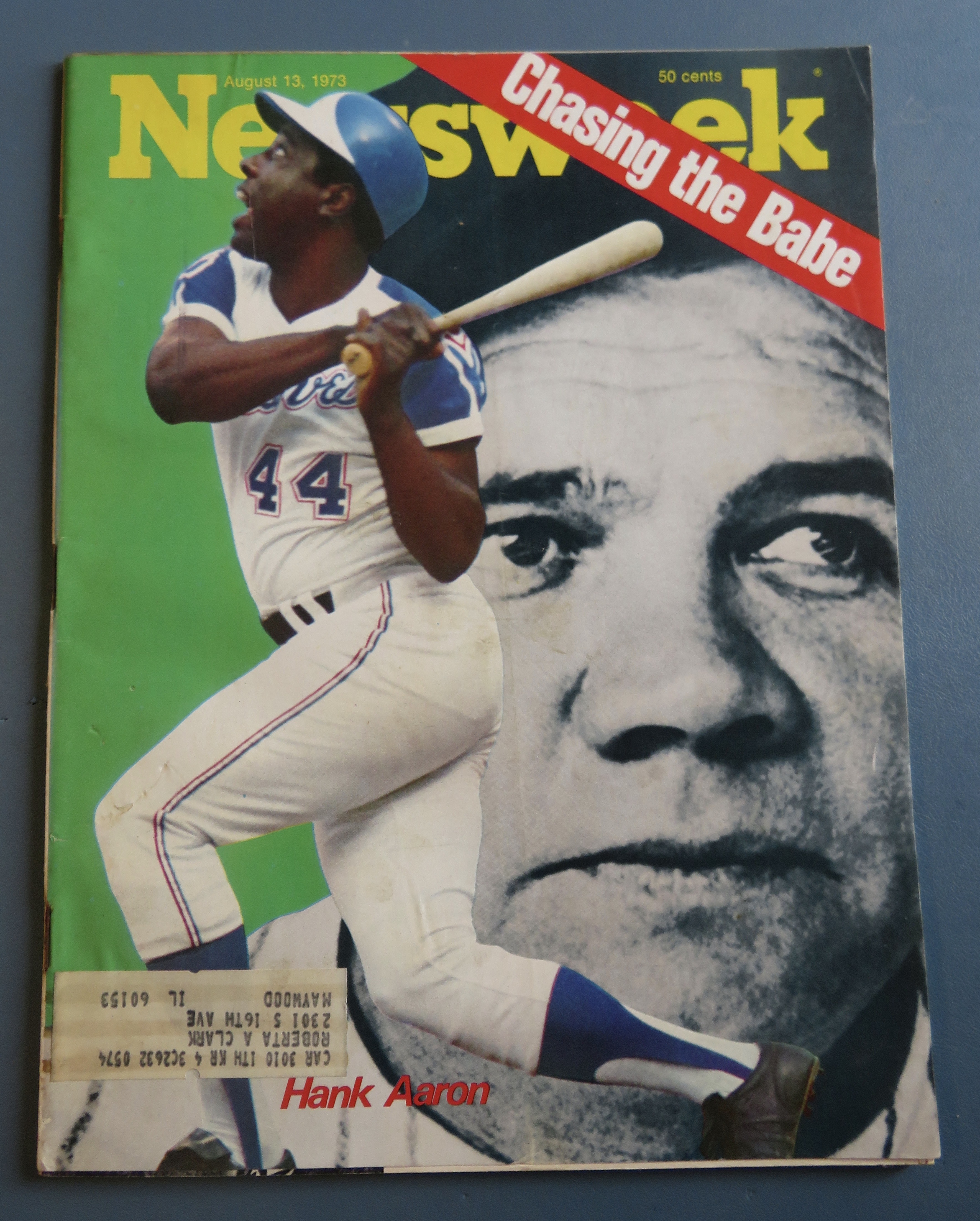 Newsweek Magazine August 13, 1973 Hank Aaron