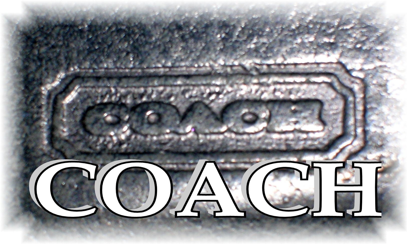 Black Leather Coach Wallet.................
