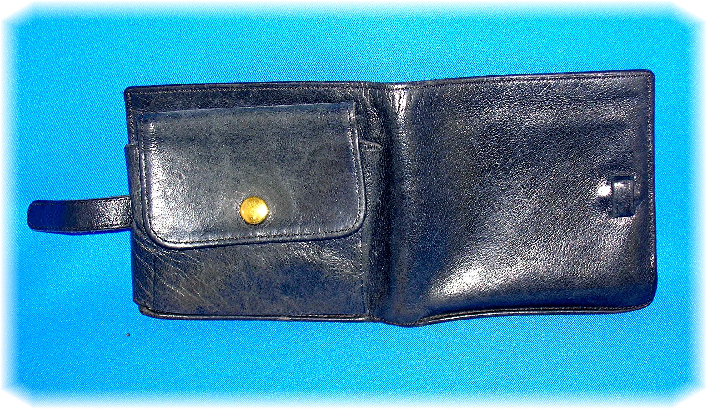 Black Leather Coach Wallet.................