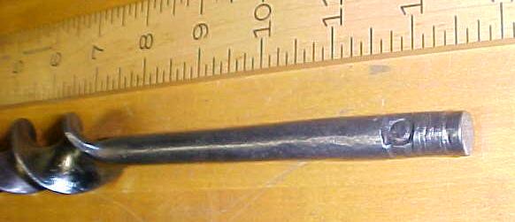 Antique Boring Machine Auger Bit 1.25 Inch Diameter