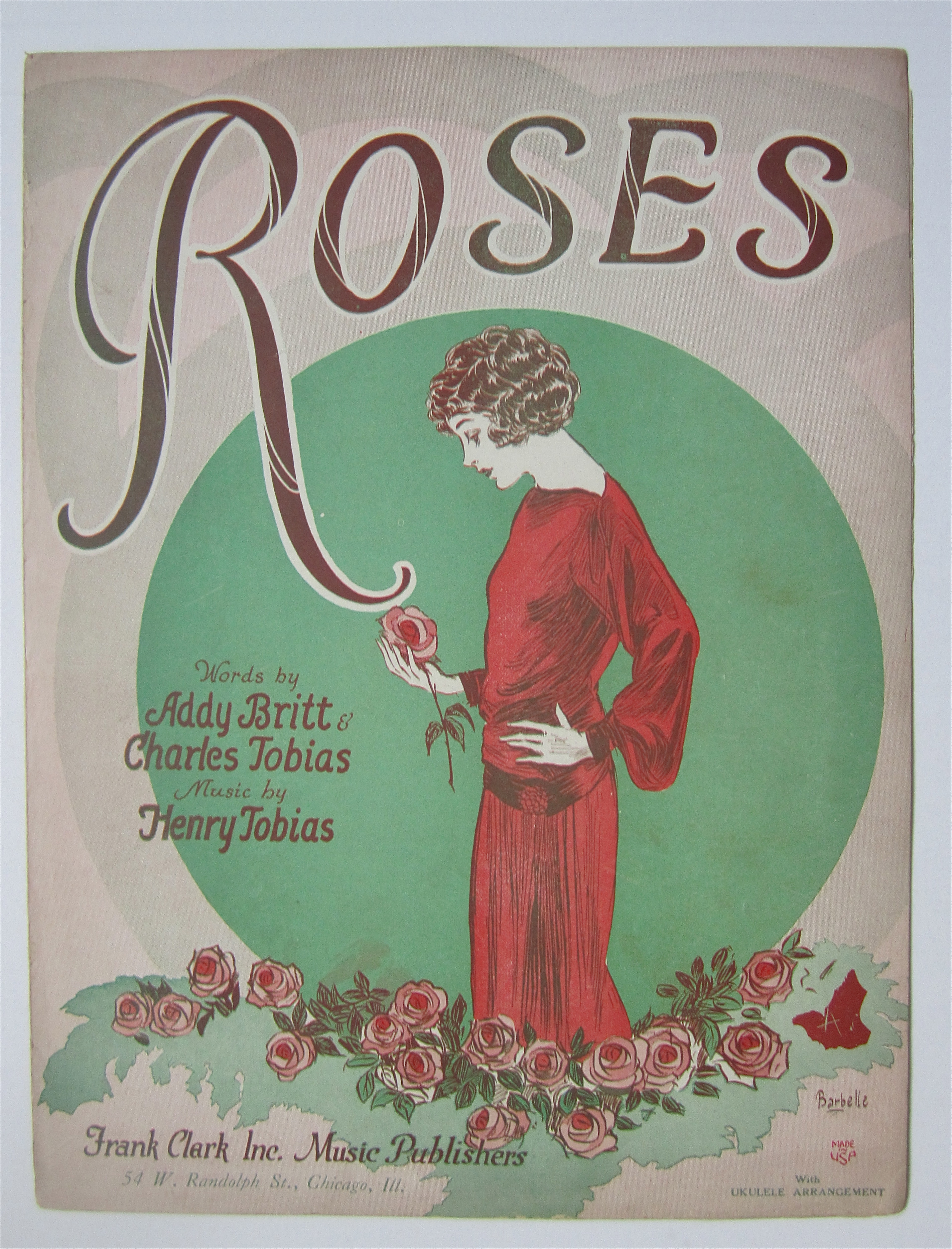Sheet Music 1926 Roses