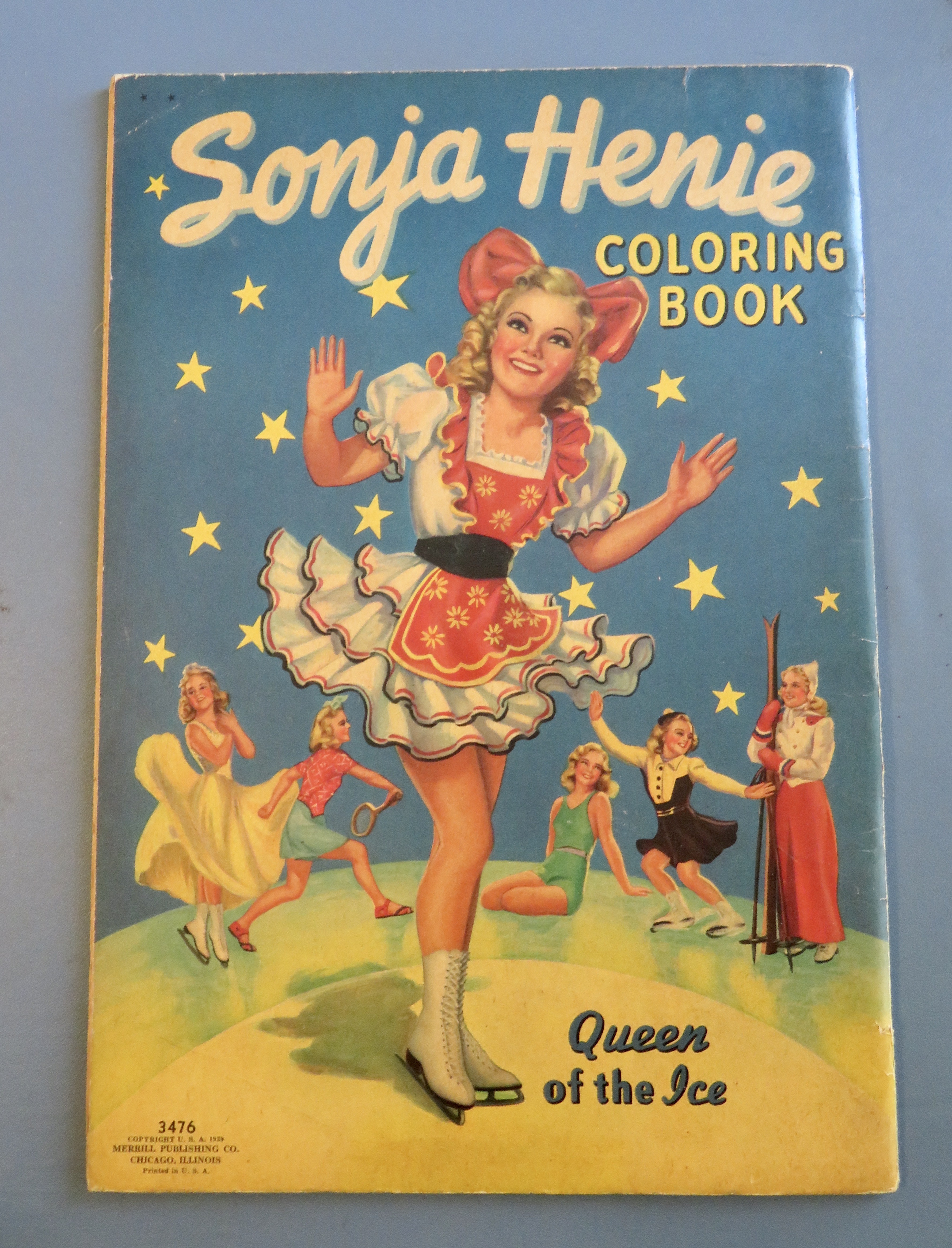 1939 Sonja Henie Coloring Book Queen Of The Ice