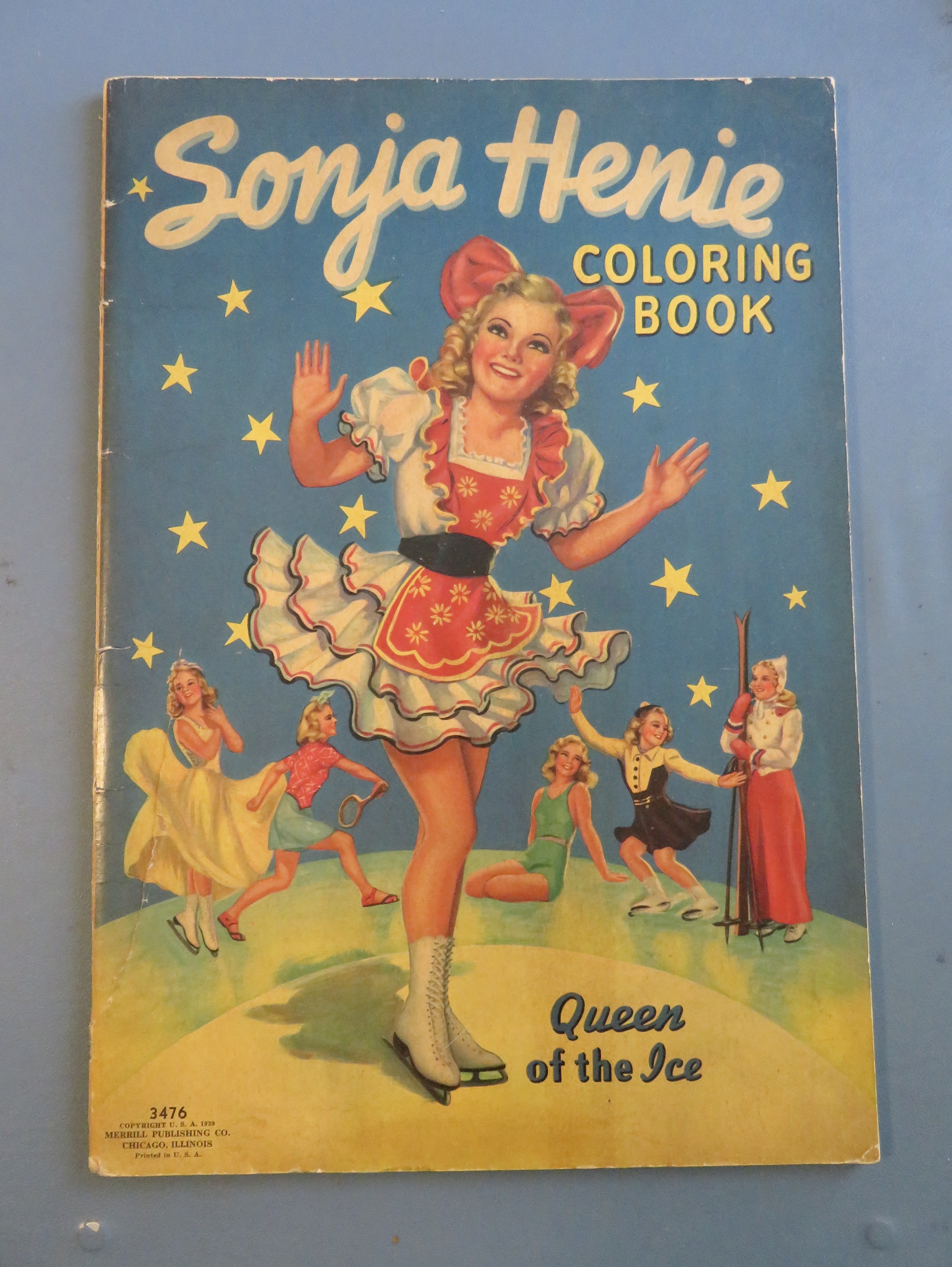 1939 Sonja Henie Coloring Book Queen Of The Ice