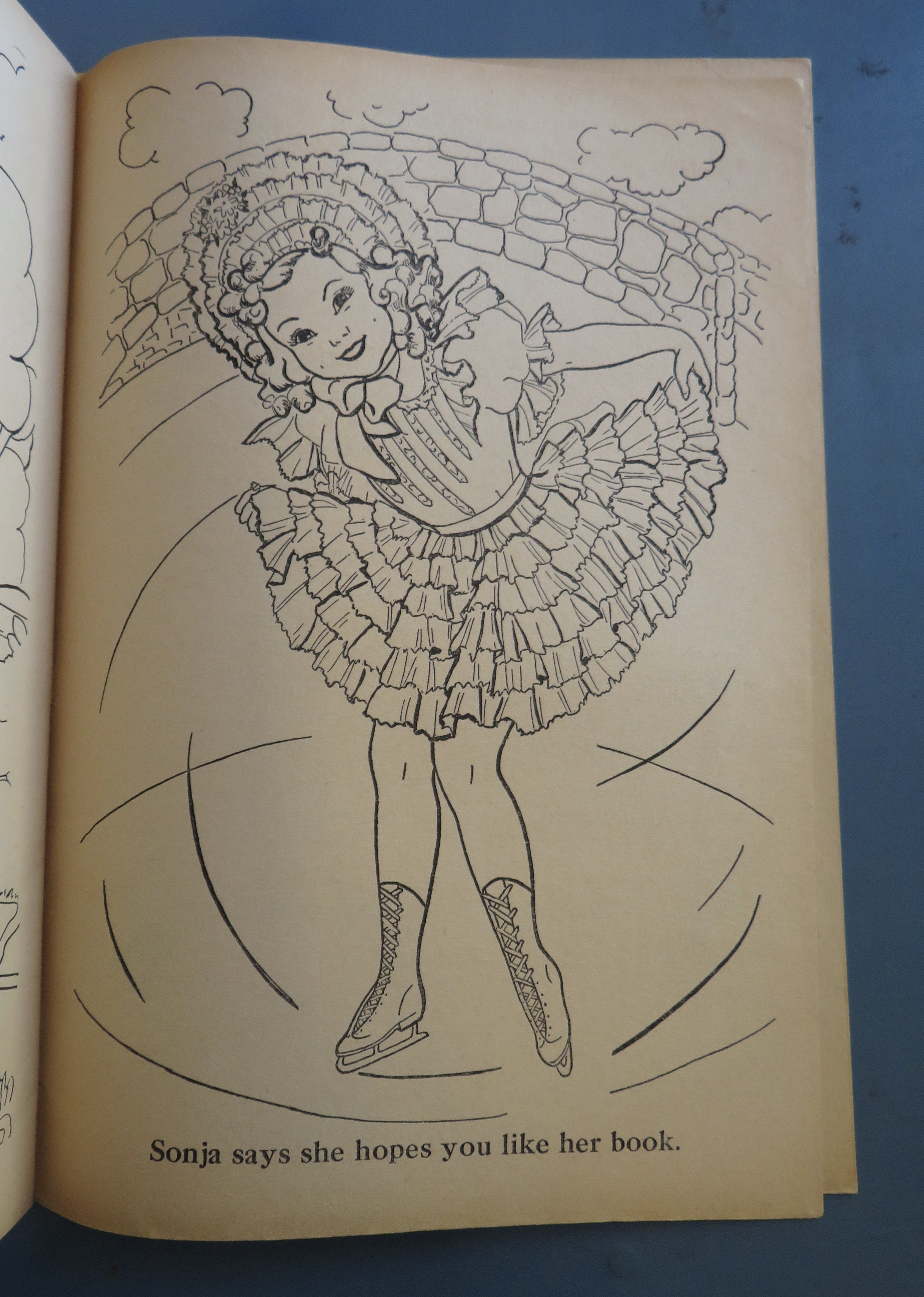 1939 Sonja Henie Coloring Book Queen Of The Ice