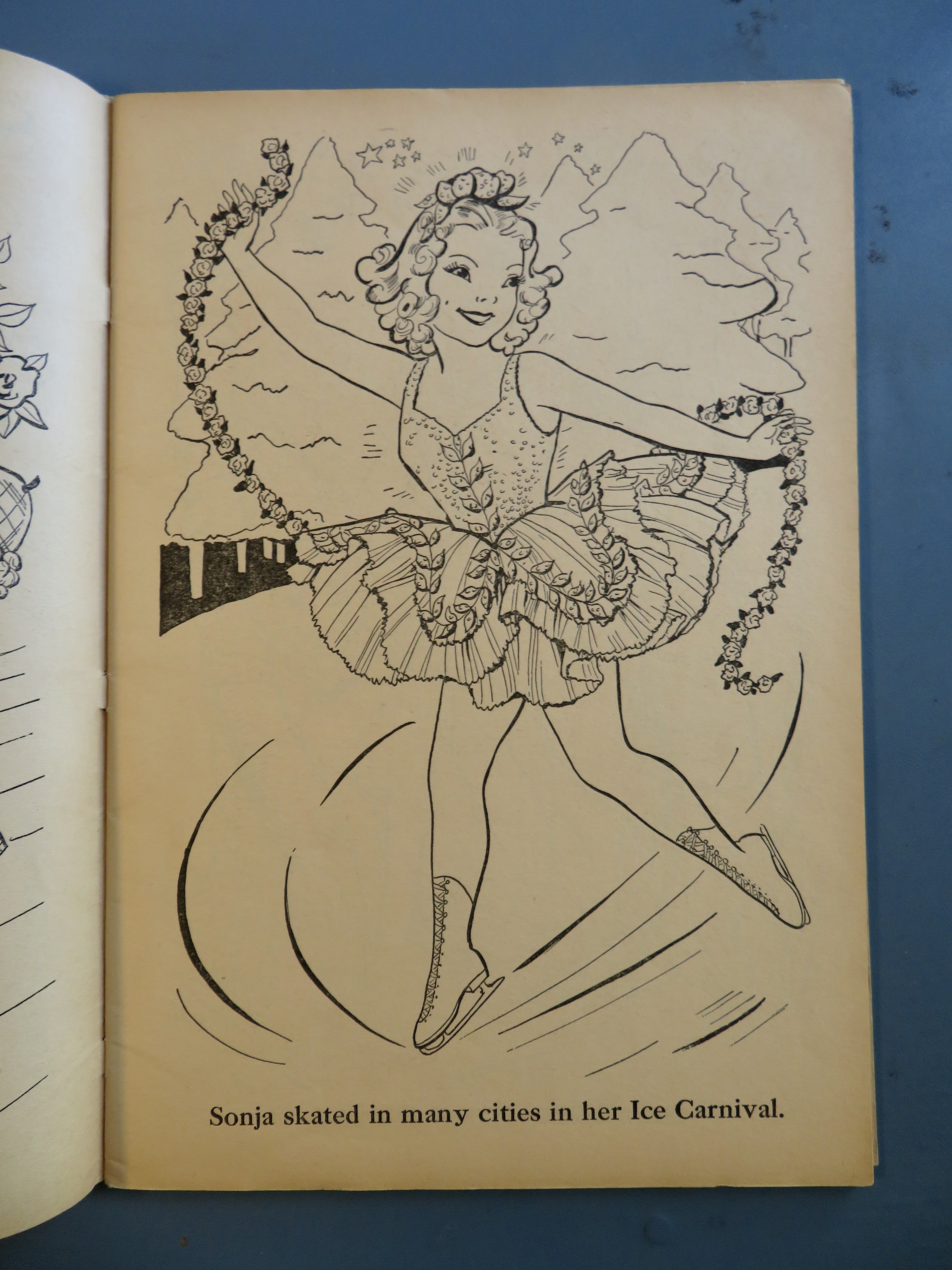 1939 Sonja Henie Coloring Book Queen Of The Ice