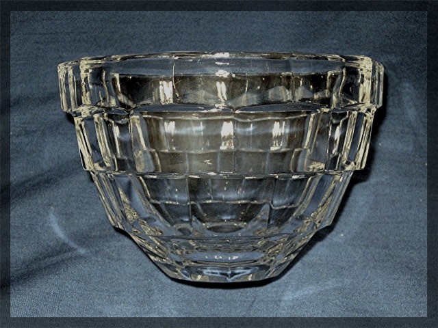 Crystal Votive candel holder in fostoria style, artist