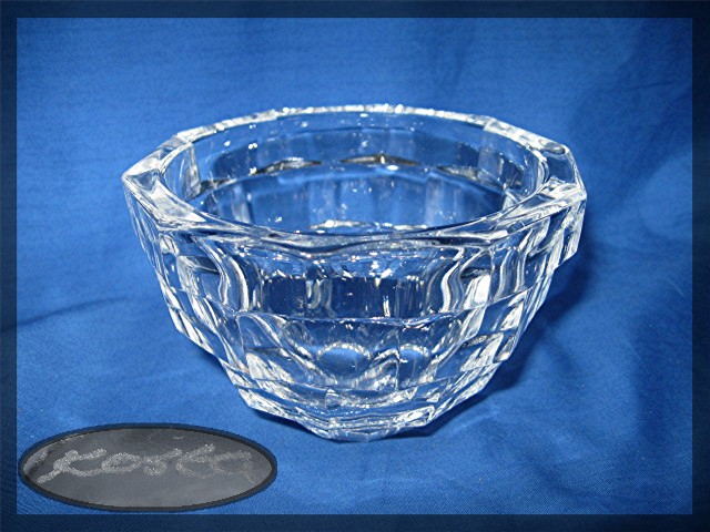 Crystal Votive candel holder in fostoria style, artist