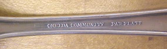 Oneida Serving Fork Server Sheraton 1910