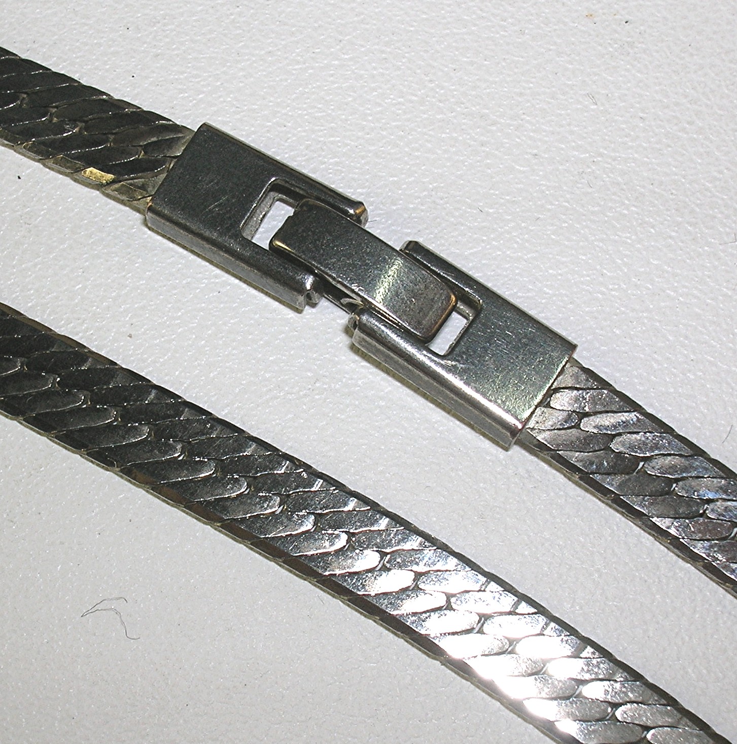 20 Inch Sterling Silver Herringbone Necklace