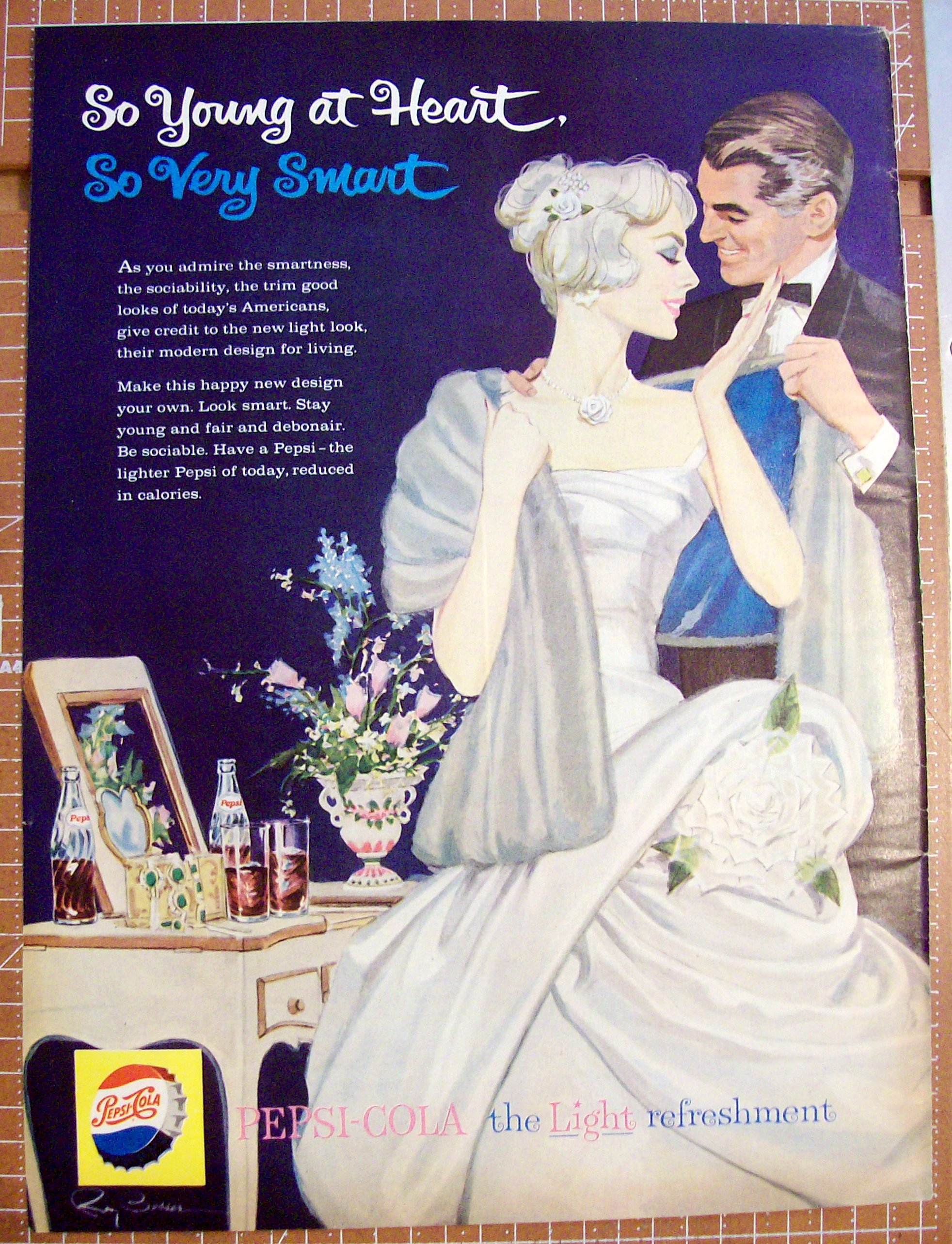 1959 Pepsi-Cola (Pepsi) with Couple Dressed Up