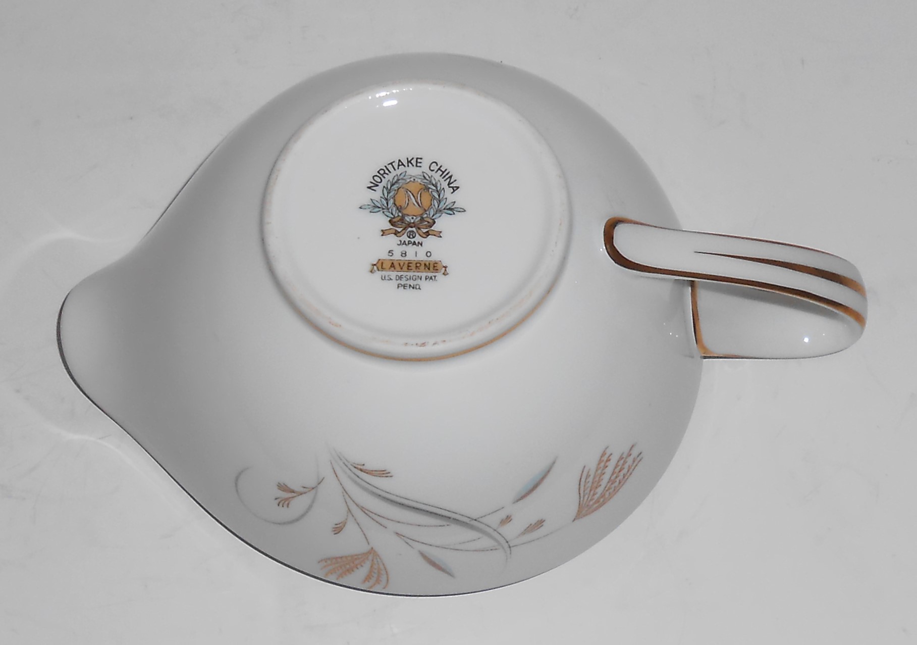 Noritake China Porcelain Gold Band Laverne Creamer