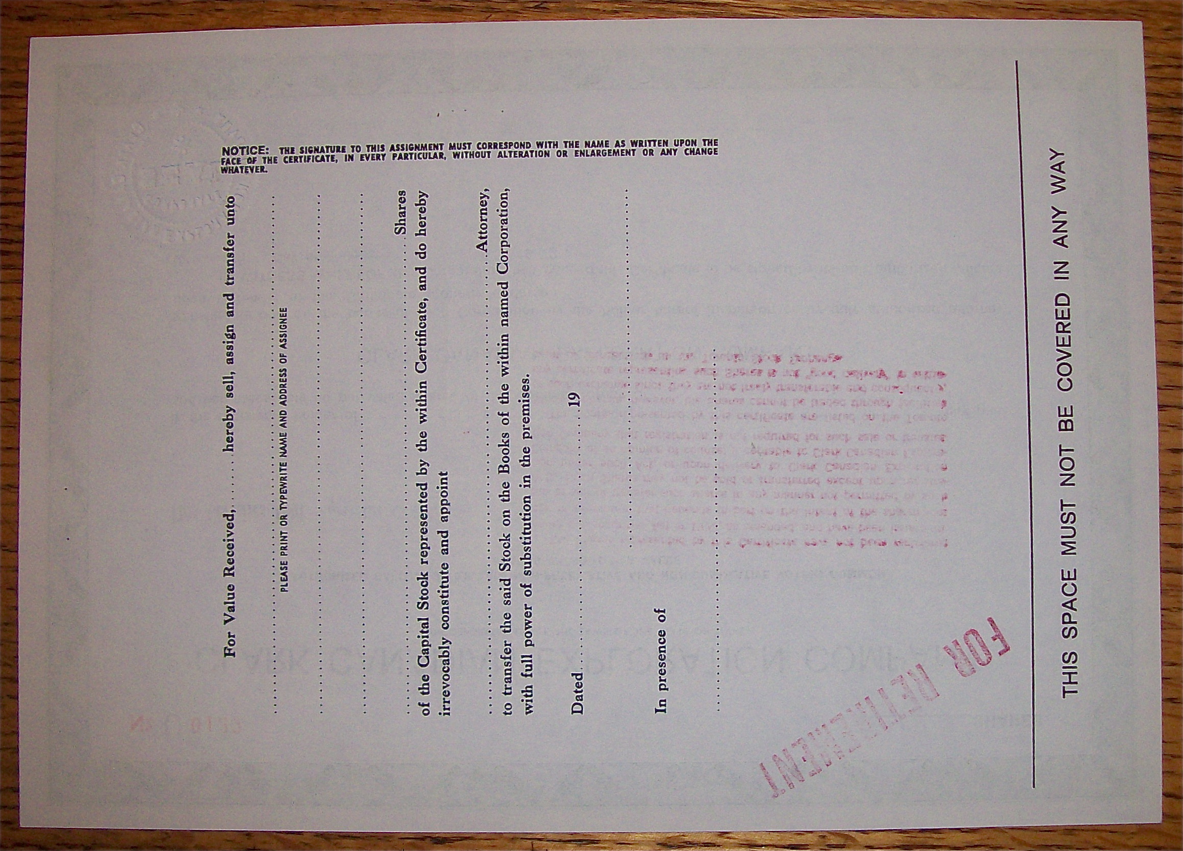 1972 Clark Canadian Exploration Co Stock Certificate