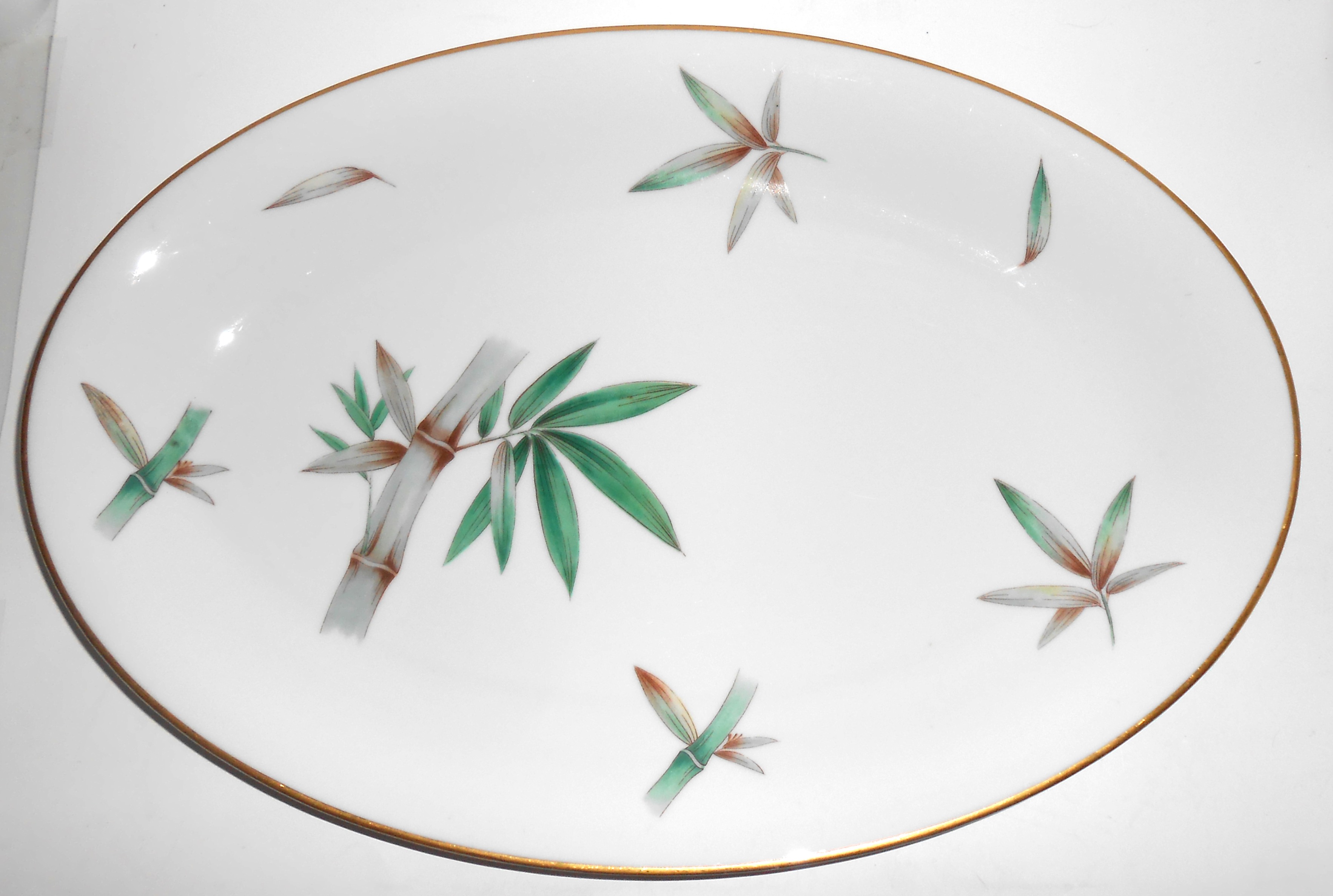 Noritake China Porcelain Canton Bamboo Large Platter!