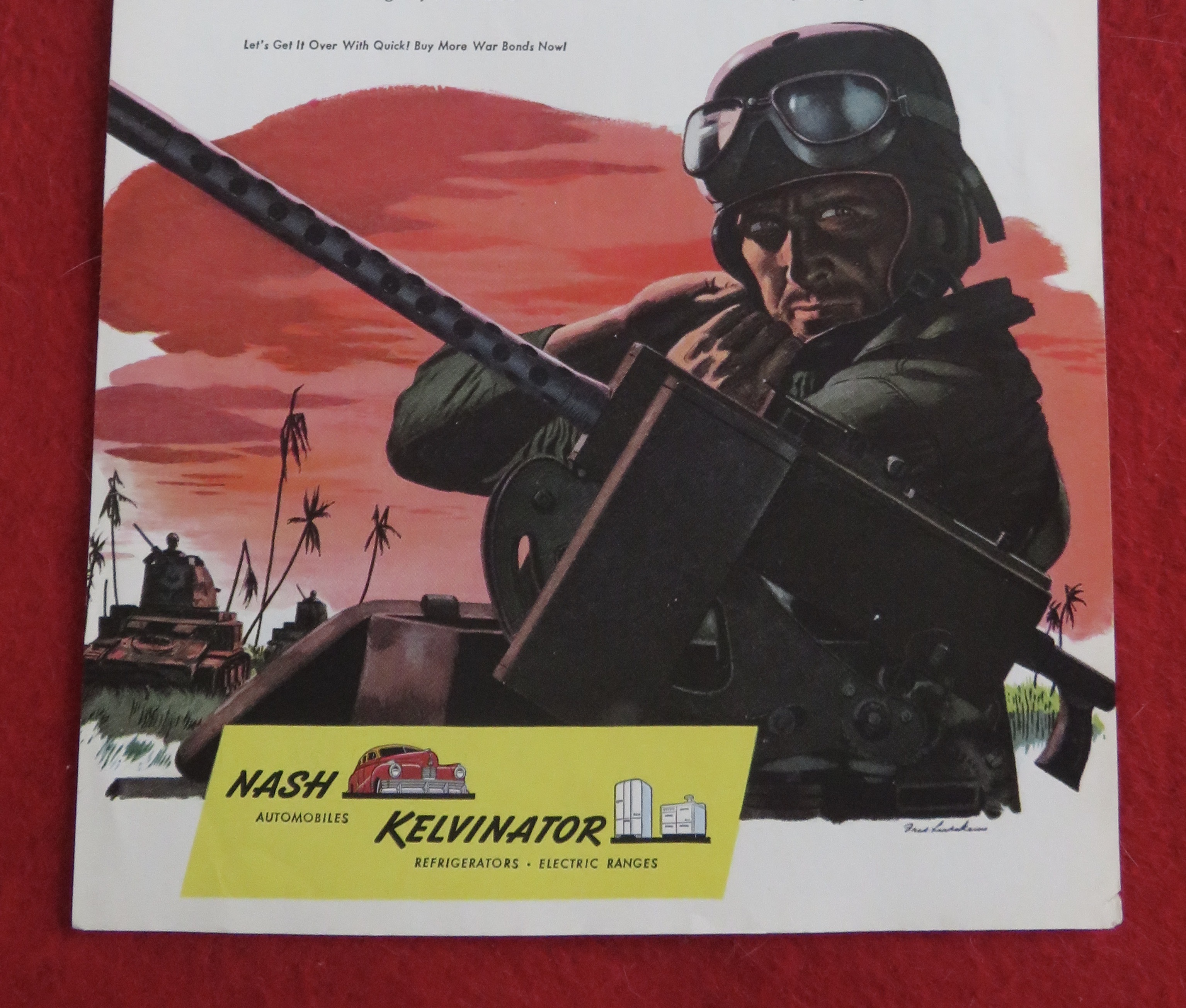 1943 Nash/Kelvinator with Man in Military Uniform