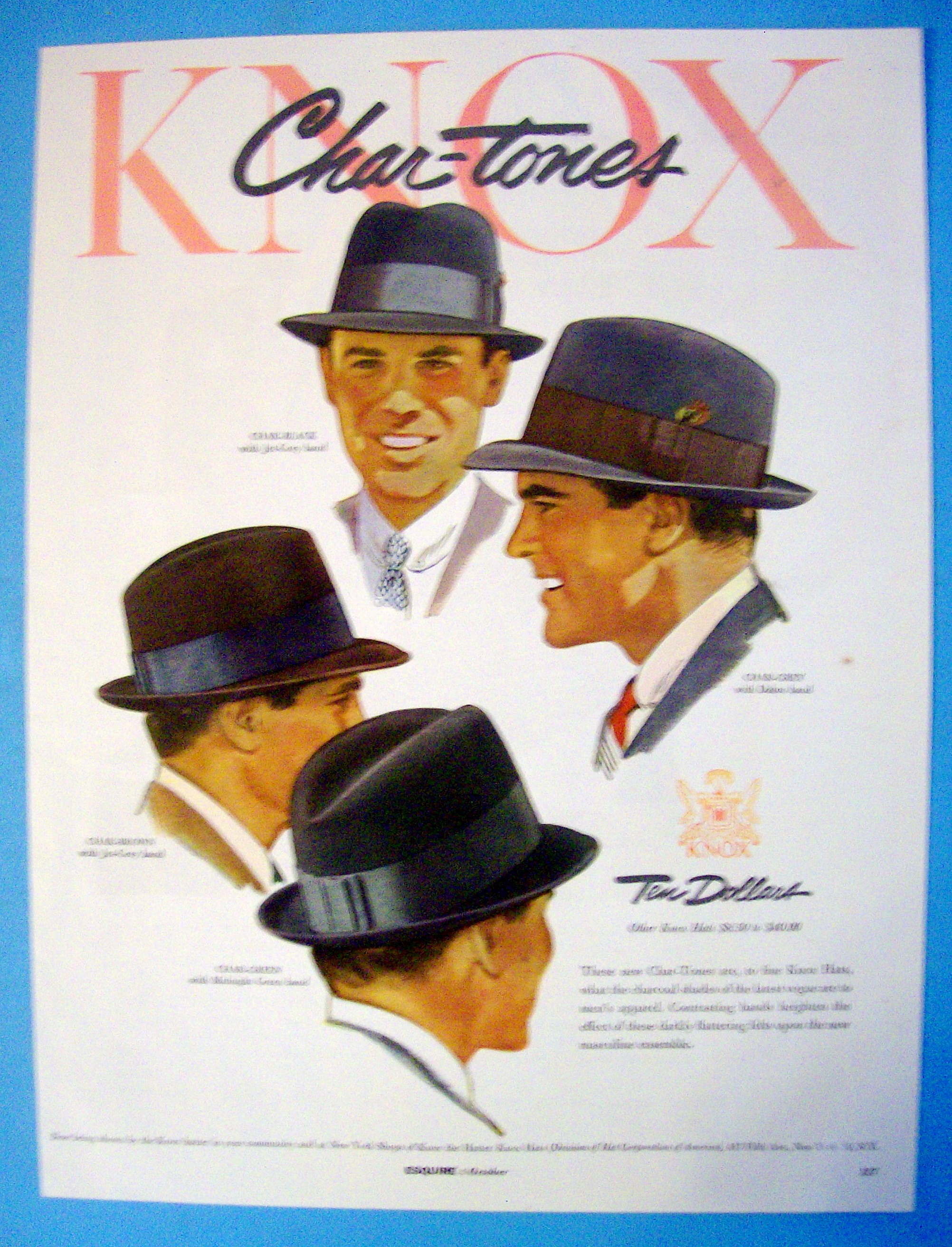 1954 Knox Hats With Chartone Hats