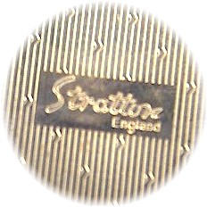 Compact Silverplate Powder STRATTON