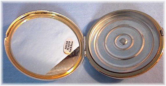 Compact Silverplate Powder STRATTON