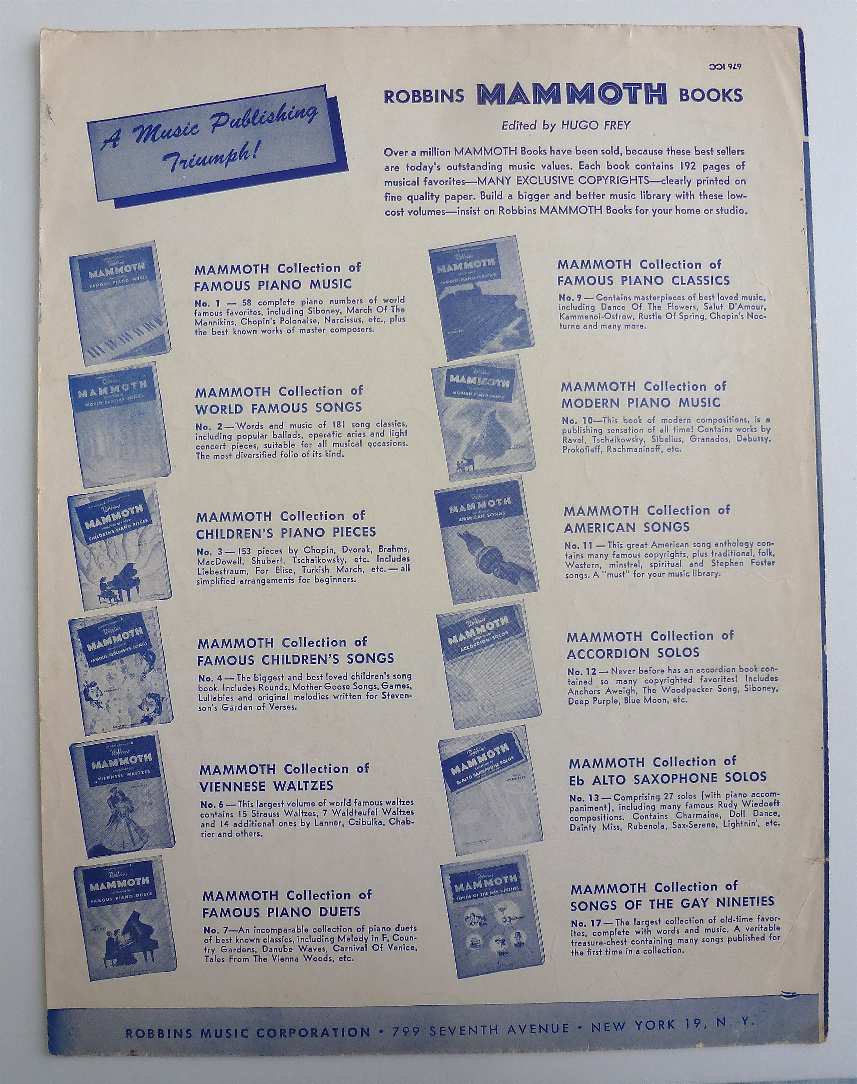 Sheet Music For 1949 Five Foot Two, Eyes Of Blue