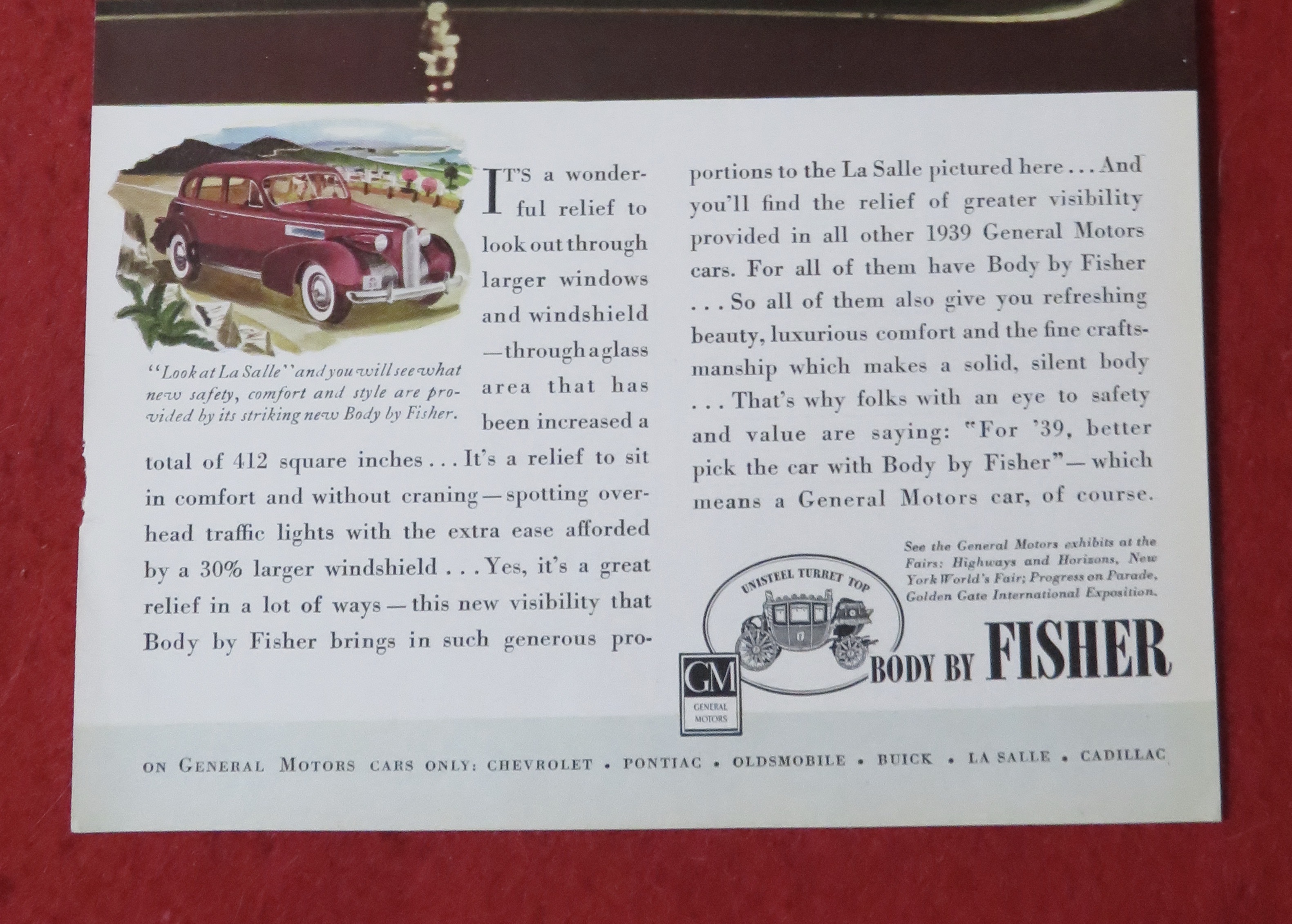1939 Body By Fisher with Woman Driving
