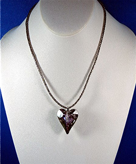 Swarovski Sterling Silver Lavender Heart Pendant