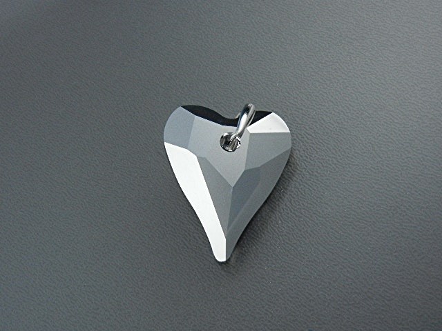 Swarovski Sterling Silver Lavender Heart Pendant