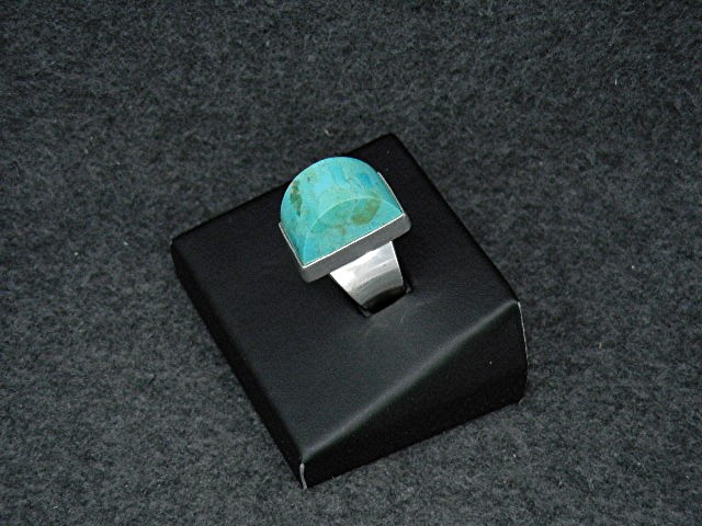 David Troutman Kingman Turquoise Sterling Silver Ring
