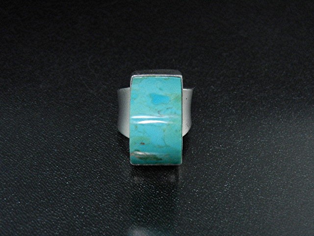 David Troutman Kingman Turquoise Sterling Silver Ring