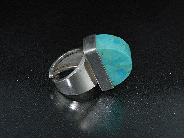David Troutman Kingman Turquoise Sterling Silver Ring