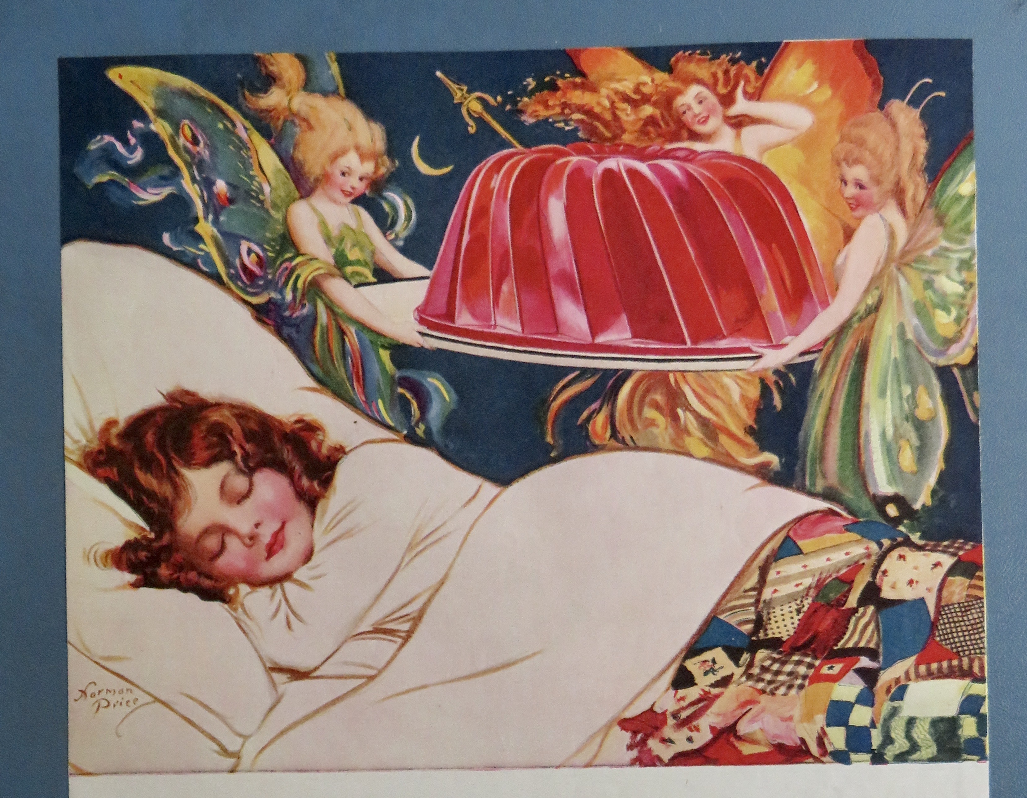 1919 Jell-O with Child Dreaming Of Jell-O