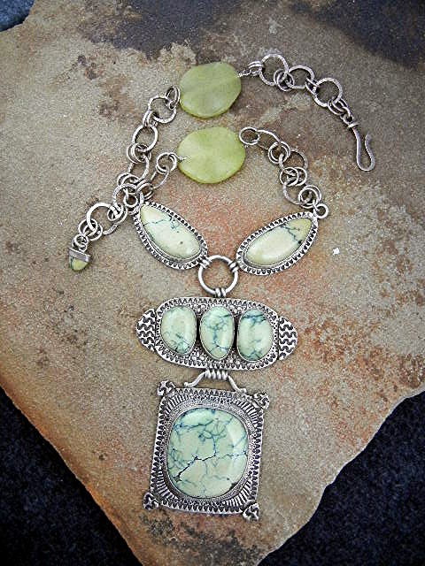 David Troutman  Carico Lake Turquoise Sterling Silver N
