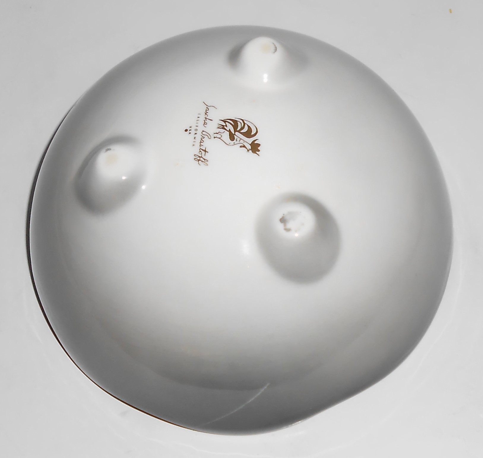 Sascha Brastoff Pottery Smoke Tree 3-Footed Bowl #2