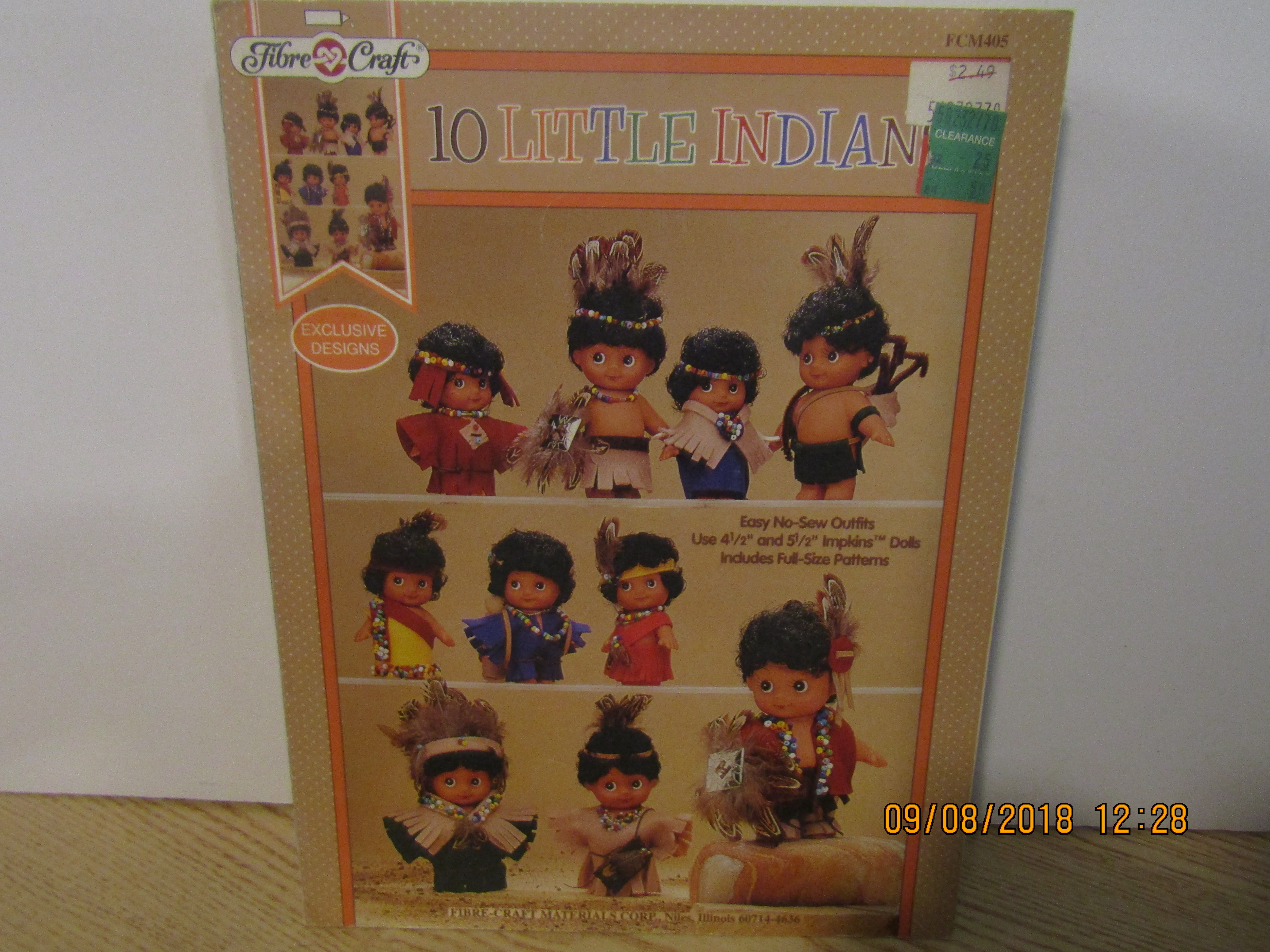 Fibre-Craft Book 10 Little Indians #405