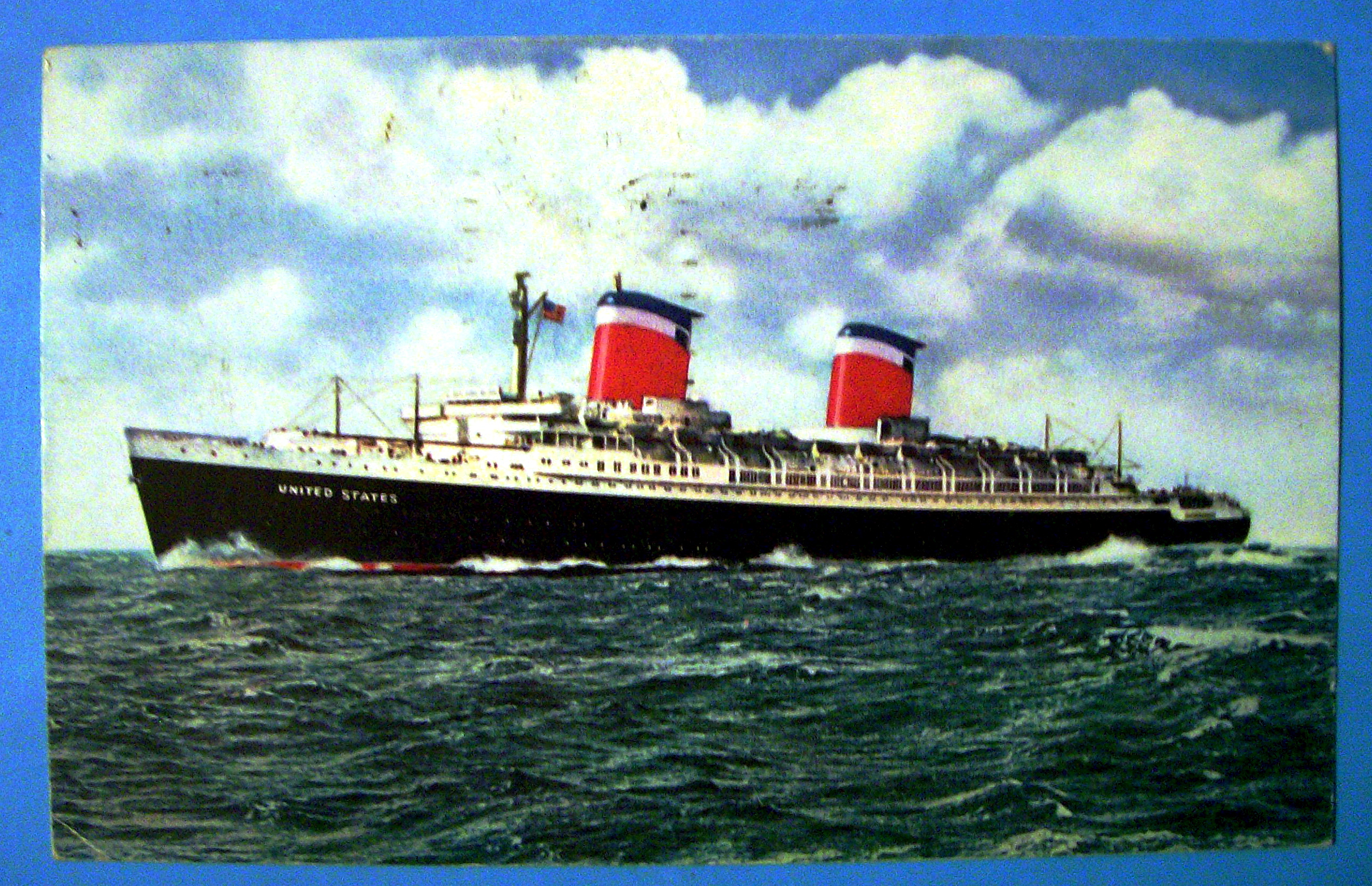S. S. United States Ship Postcard