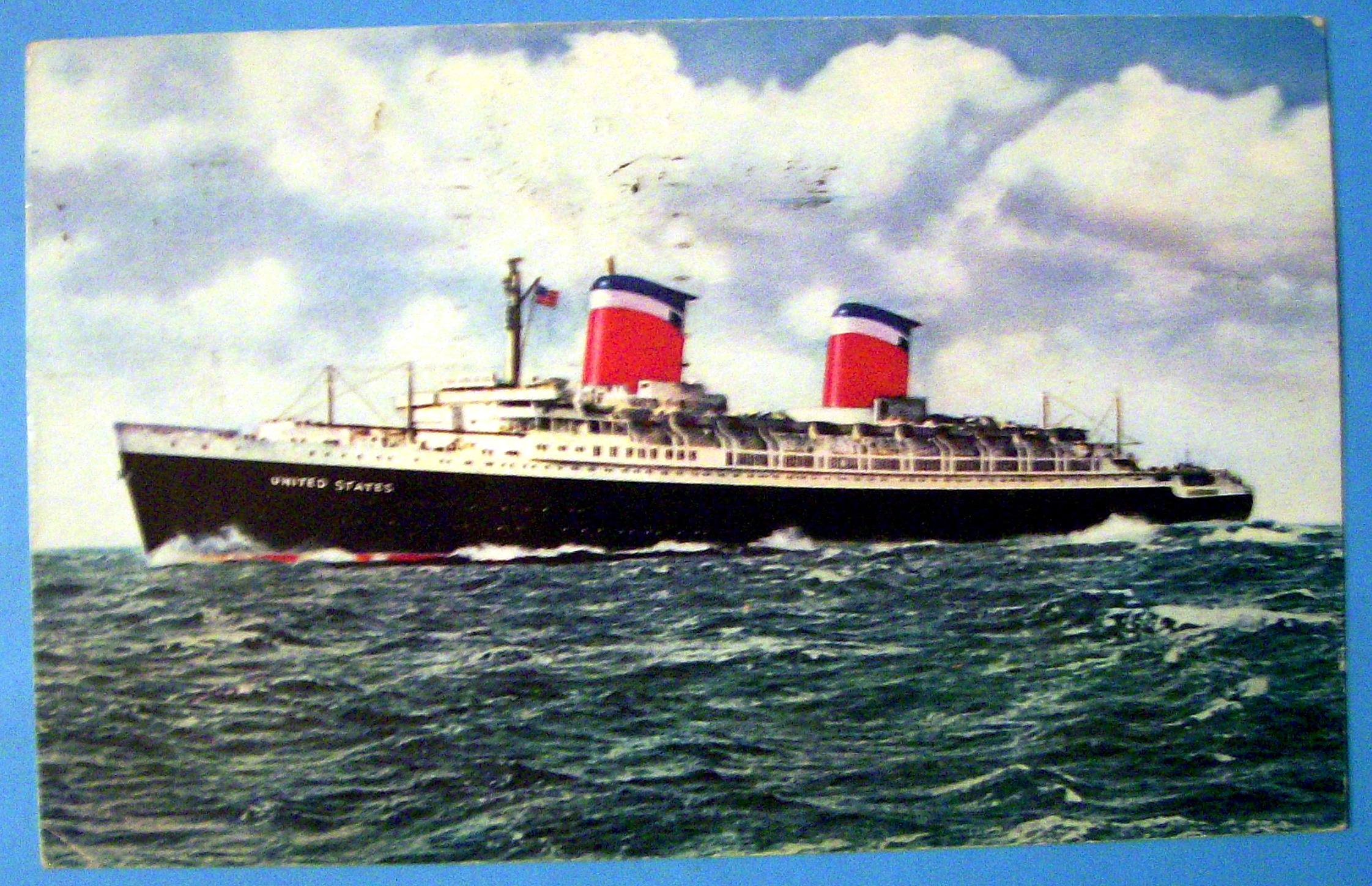 S. S. United States Ship Postcard
