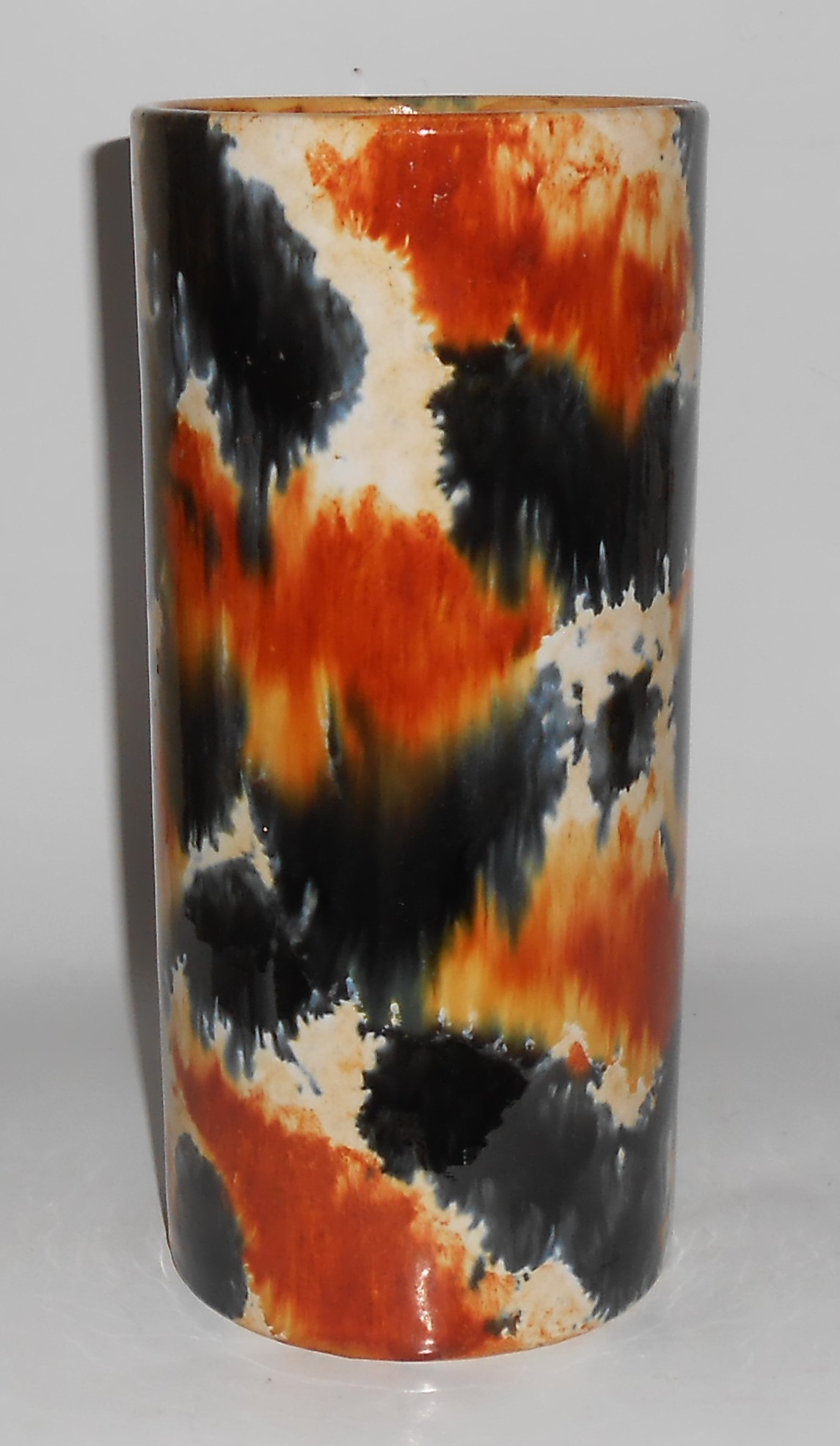 Pacific Pottery Early Drip 10" Glaze Cylinder Vase