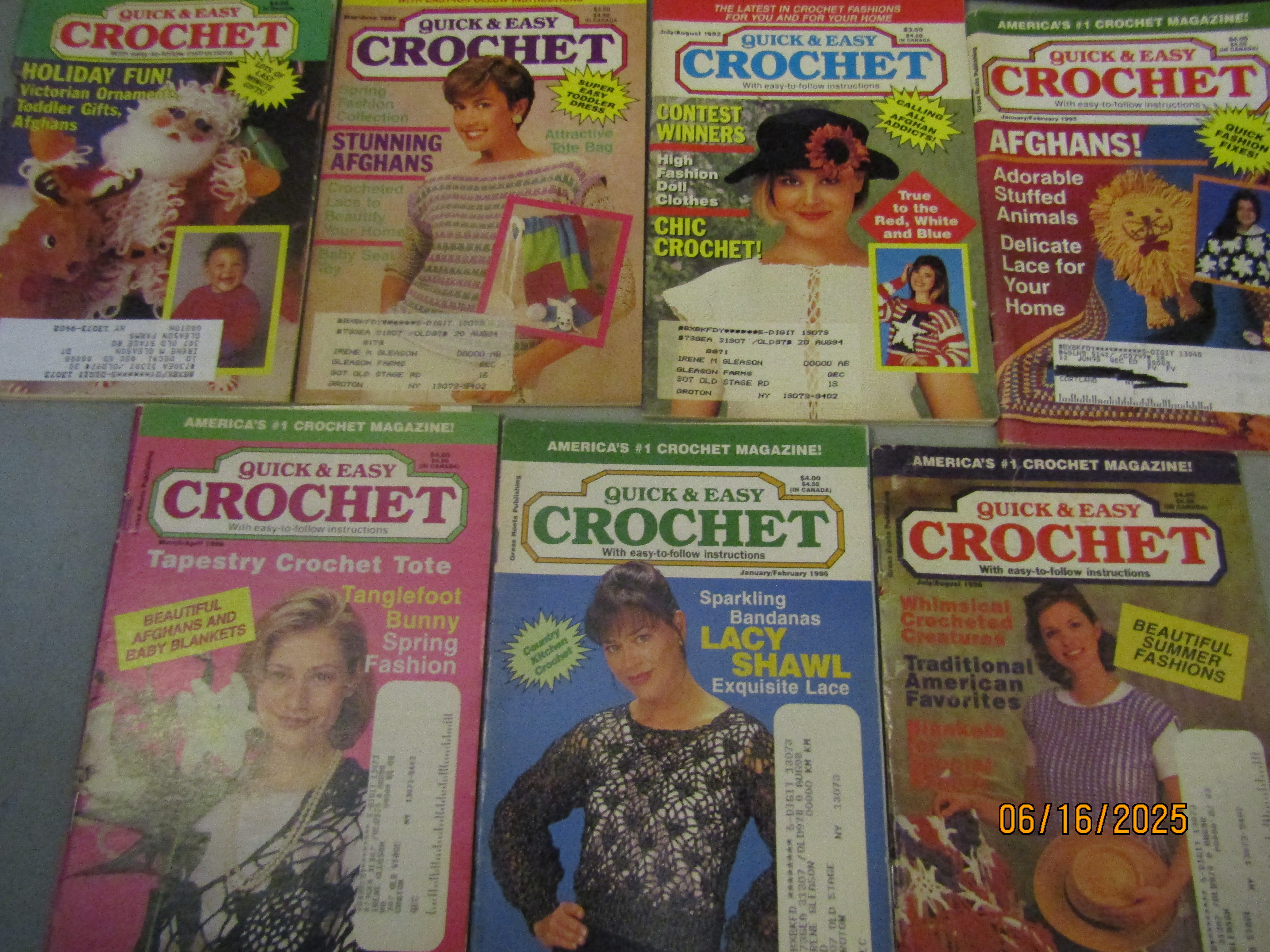 Vintage Craft Booklet Quick & Easy Crochet Lot 2