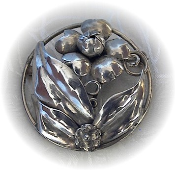 Sterling Silver Signed HOBE Brooch