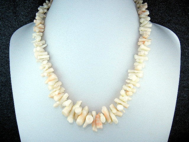 14K Gold Clasp Pink Angelskin Coral Necklace