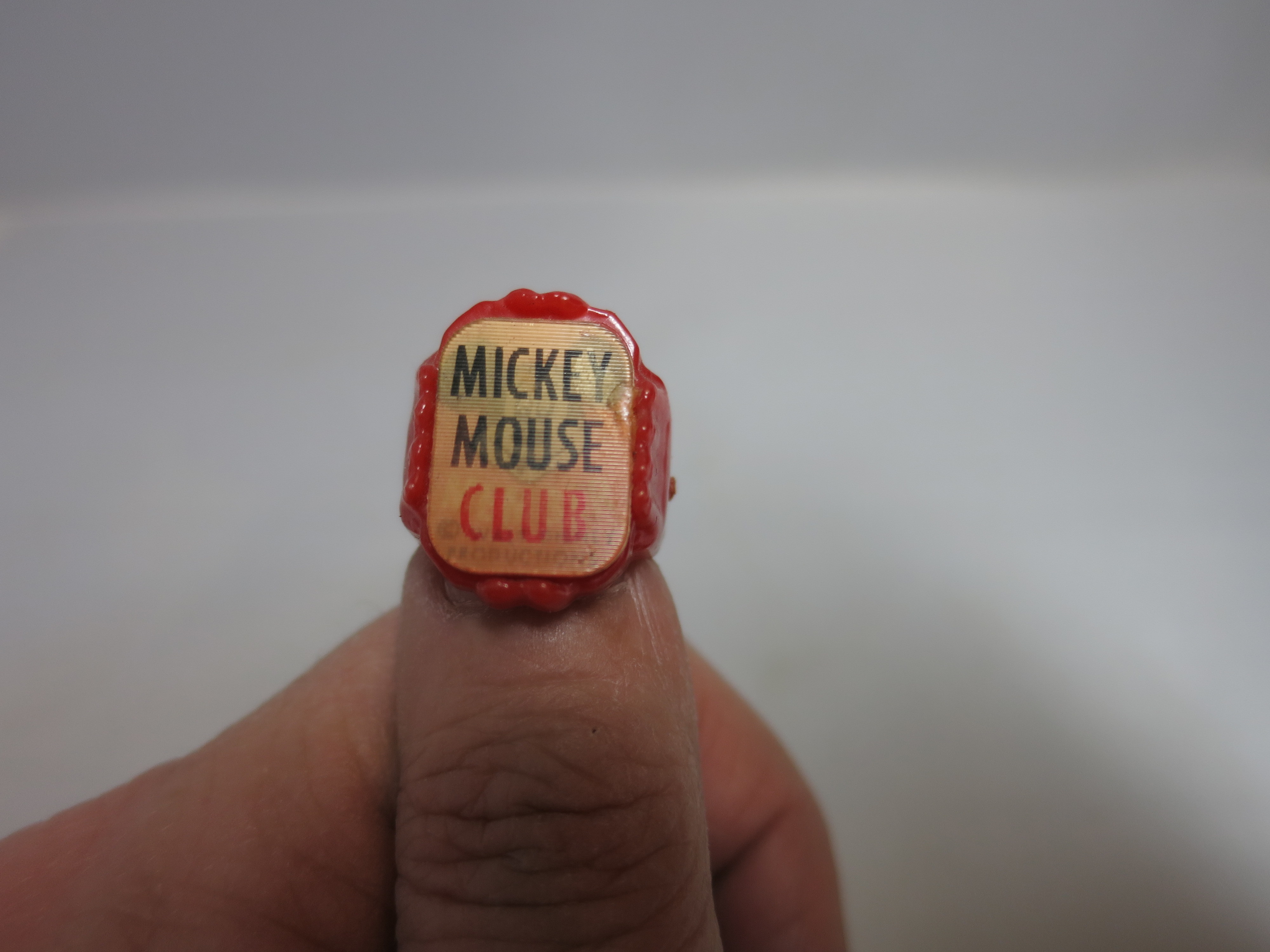 Mickey Mouse Club Member Plastic Flicker Ring