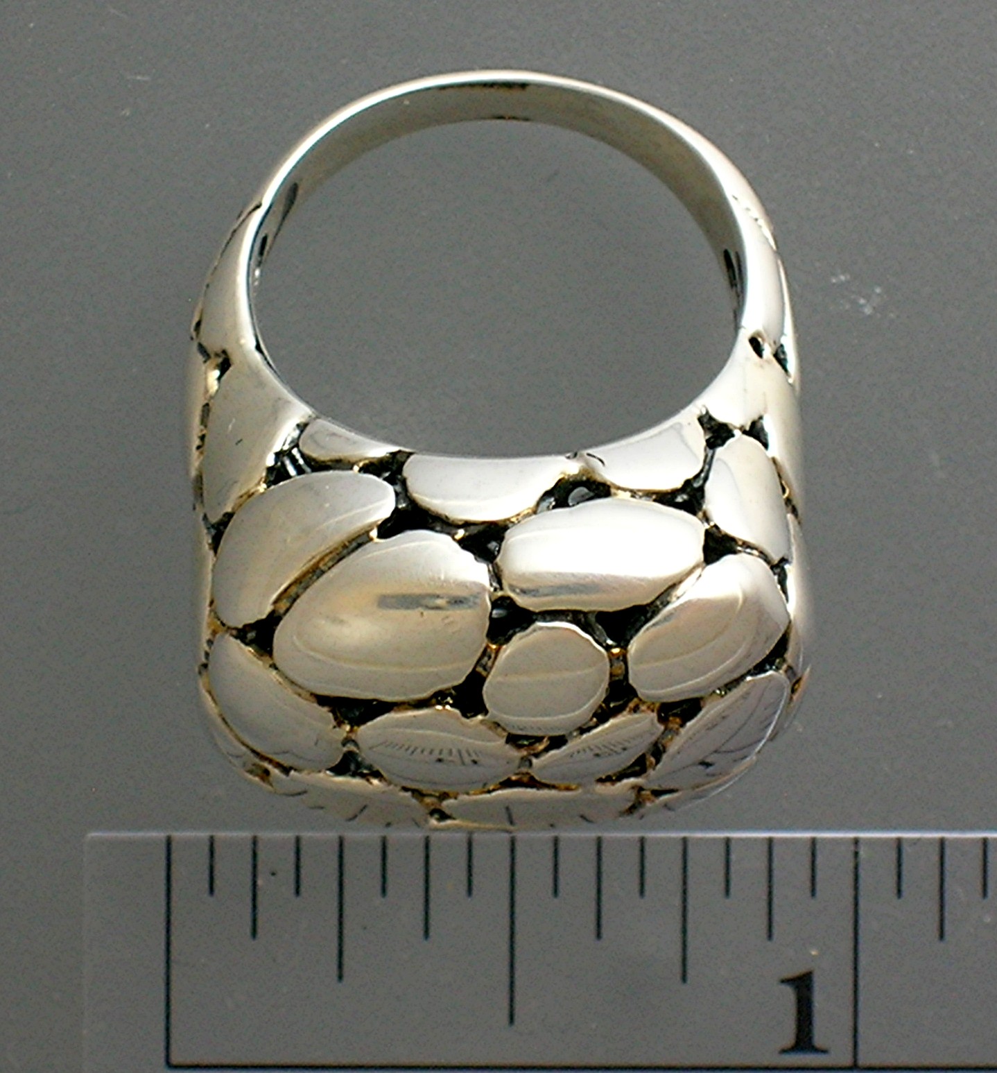 Sterling Silver Designer Dome Ring