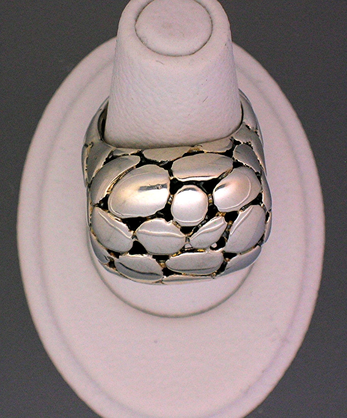 Sterling Silver Designer Dome Ring