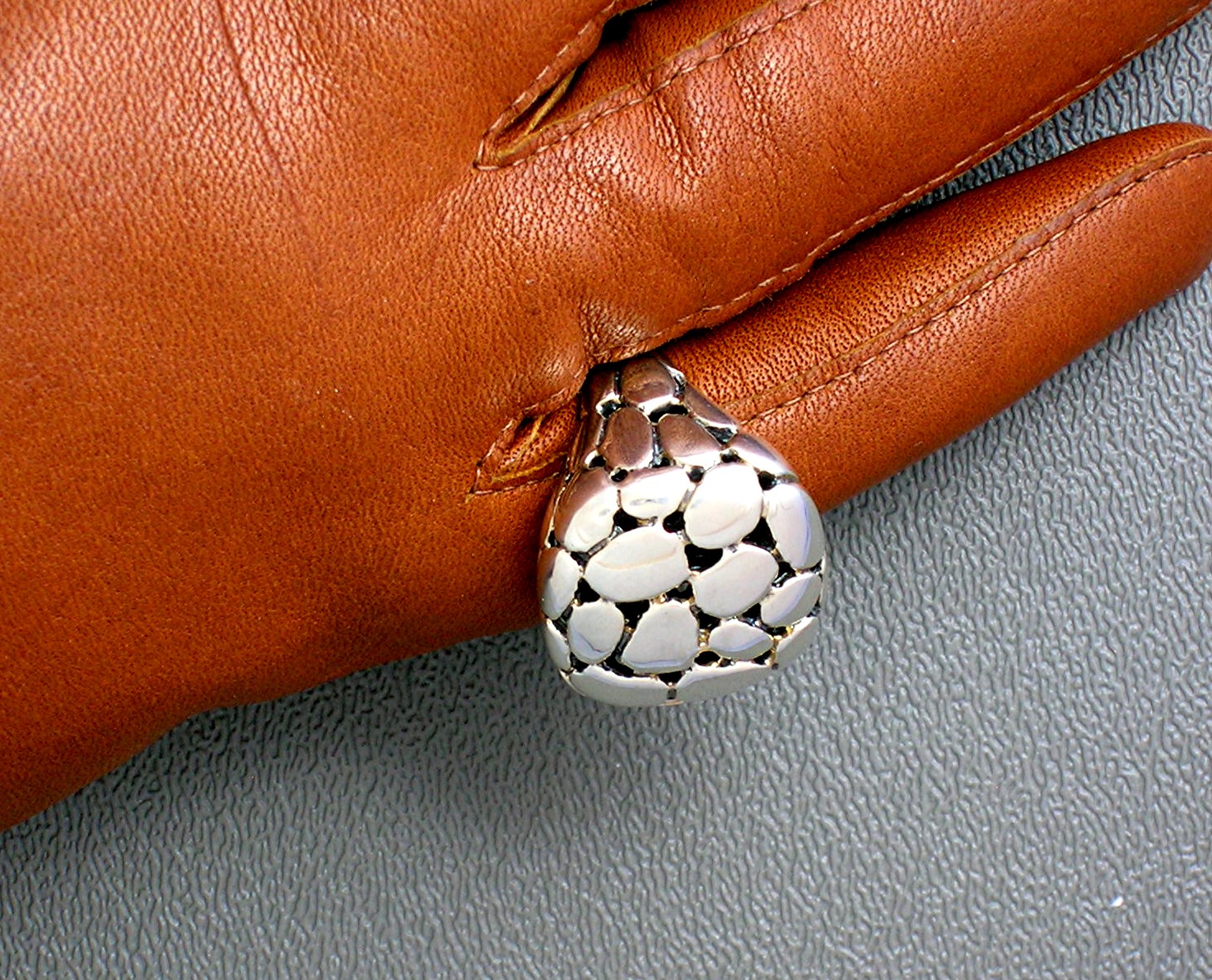 Sterling Silver Designer Dome Ring