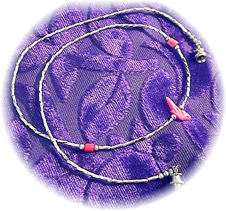 4 Liquid Sterling Silver Turquoise Coral Neck