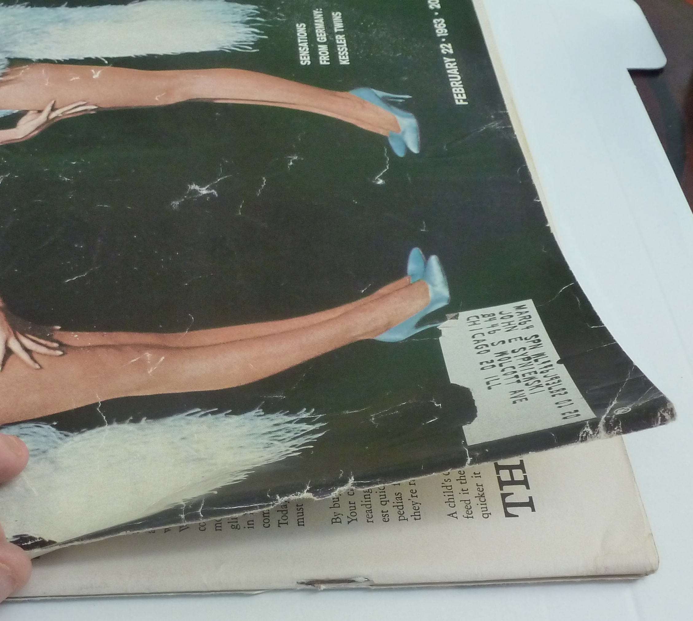 Life Magazine-February 22, 1963-Kessler Twins