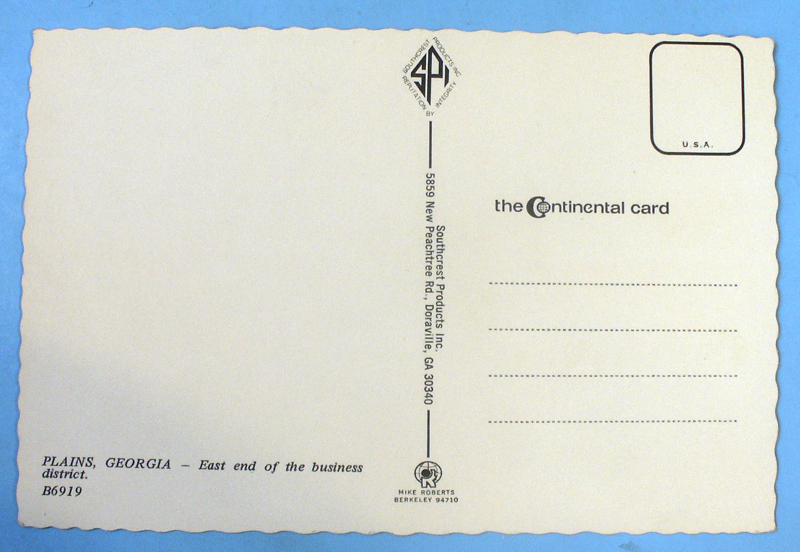 President Jimmy Carter Office Postcard