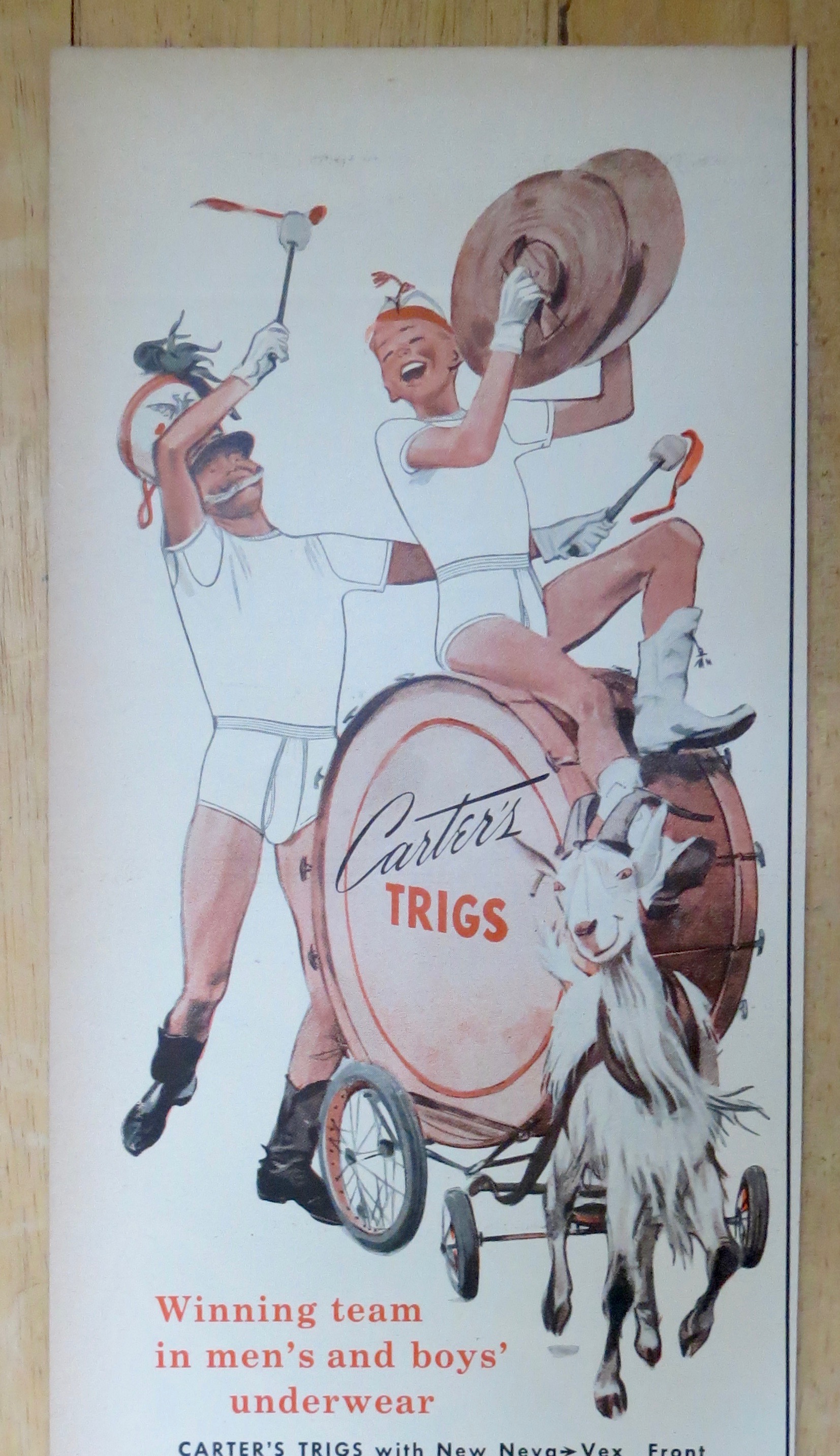 1952 Carter's Trigs with a 2 Boy Band and a Goat